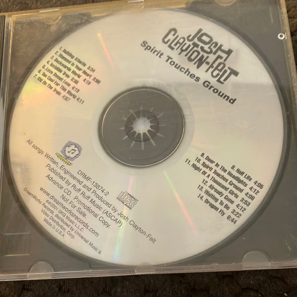 Josh Clayton-felt spirit touches ground promo cd